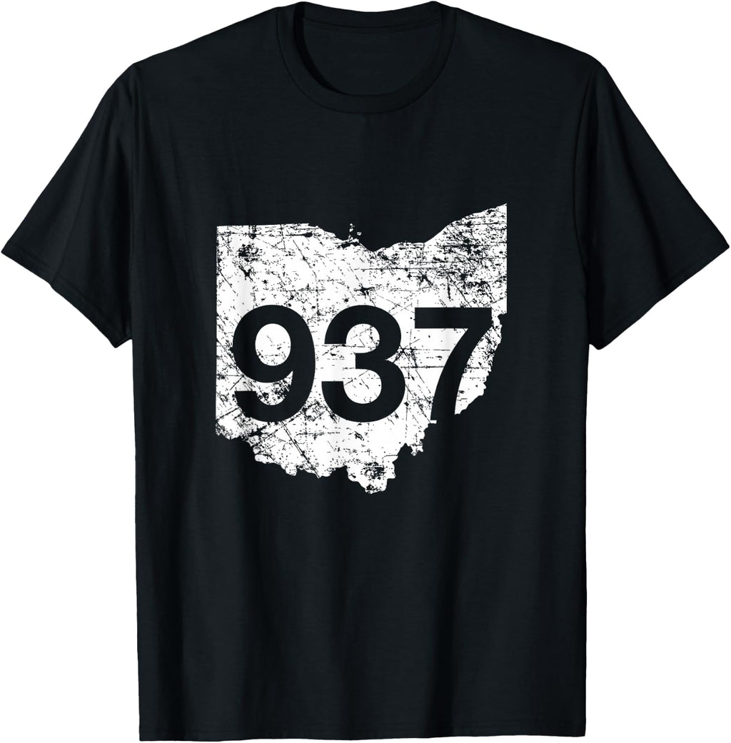 Dayton Fairborn Kettering Area Code 937 Shirt, Ohio Gift T-Shirt