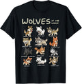 Chibi Wolf Wolves Animals of The World Wolf Lover T-Shirt