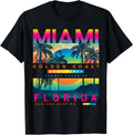 I Love Miami, Cool Miami Florida Colourful Sunrise Graphic T-Shirt