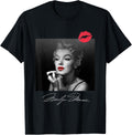 Marilyn Monroe Makeup Room Kiss T-Shirt Small