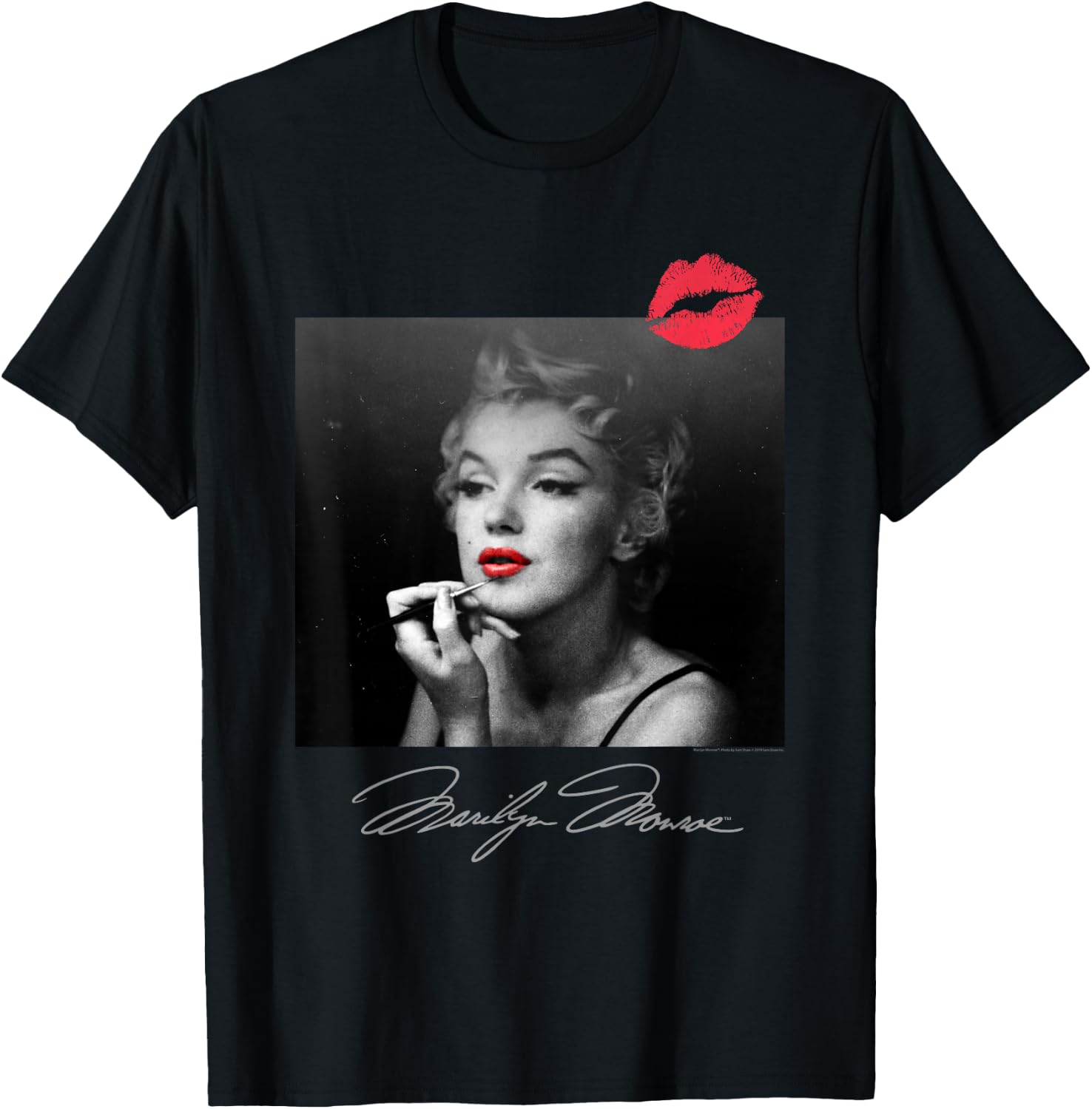 Marilyn Monroe Makeup Room Kiss T-Shirt Small