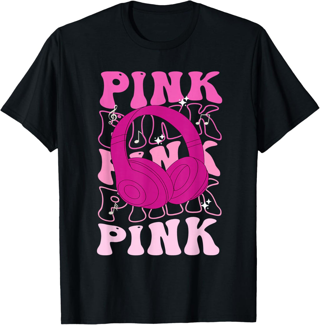 Retro Pink Personalized Name Pink For Men Women Kids Meme T-Shirt
