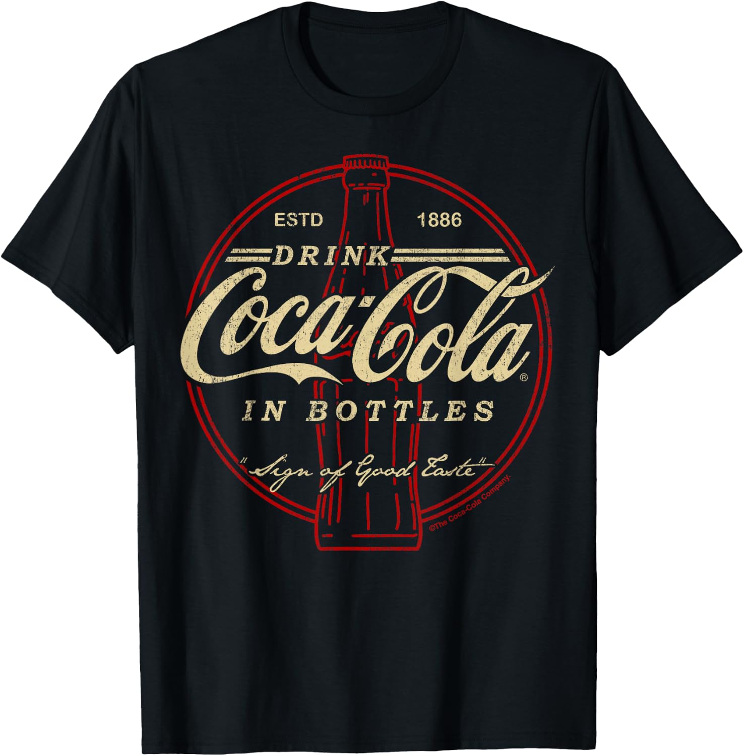 Coca-Cola Drink In Bottles Vintage Logo T-Shirt