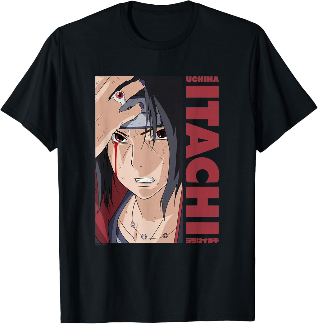 Naruto Shippuden Itachi Block and Name T-Shirt