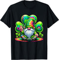 Shamrock Tie Dye Gnome St Patrick's Day T-Shirt