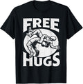 Hugs Funny Wrestling Humor Wrestler Wrestle Men Women Boys T-Shirt