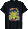Mademark Black Classic Fit Short Sleeve Teenage Mutant Ninja Turtles Retro T-Shirt