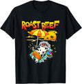 Roast Beef Shirt Cow on Beach Vacation Sun Tan Summer Lover T-Shirt
