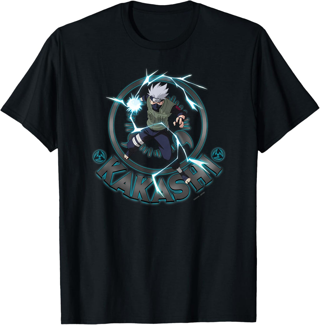 Naruto Shippuden Kakashi Lighting Circle T-Shirt Small