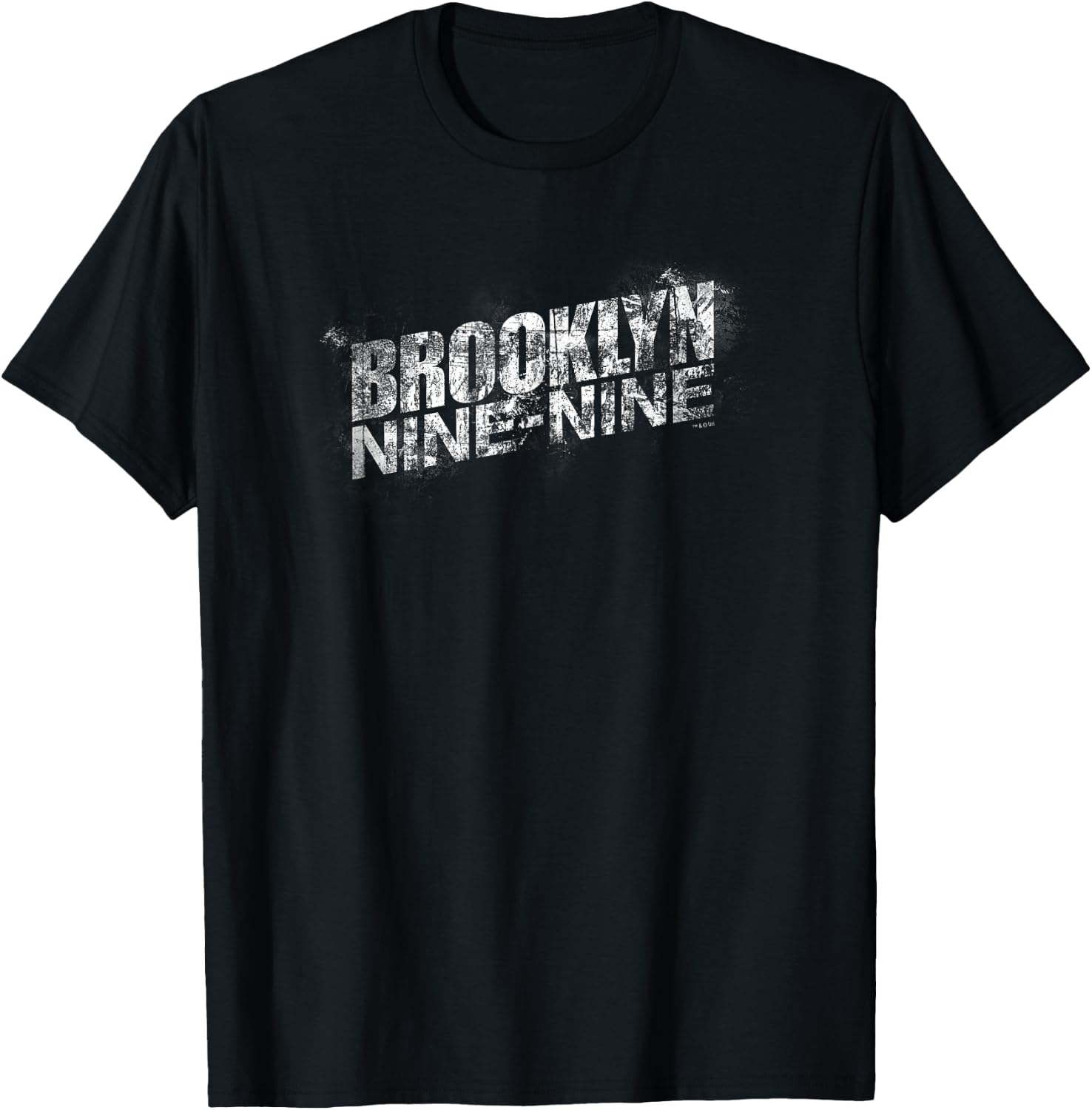 NBC Brooklyn Nine-Nine Unisex-Adult Black Logo T-Shirt, Short Sleeve, Small, Classic Fit