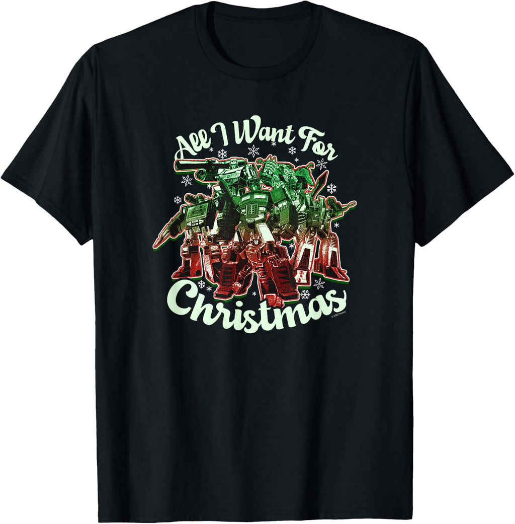 Transformers Autobots Group Christmas All I want T-Shirt