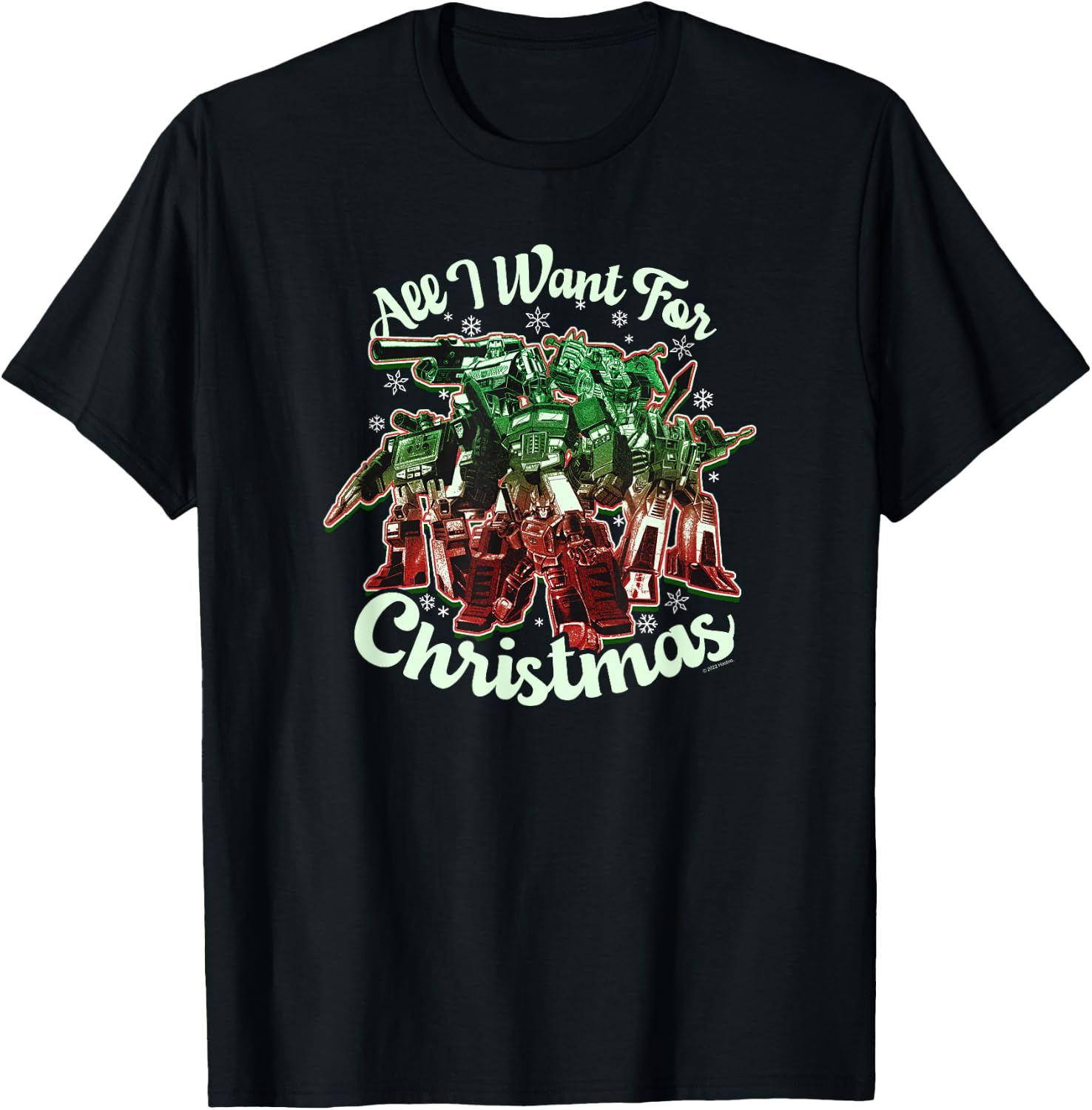 Transformers Autobots Group Christmas All I want T-Shirt