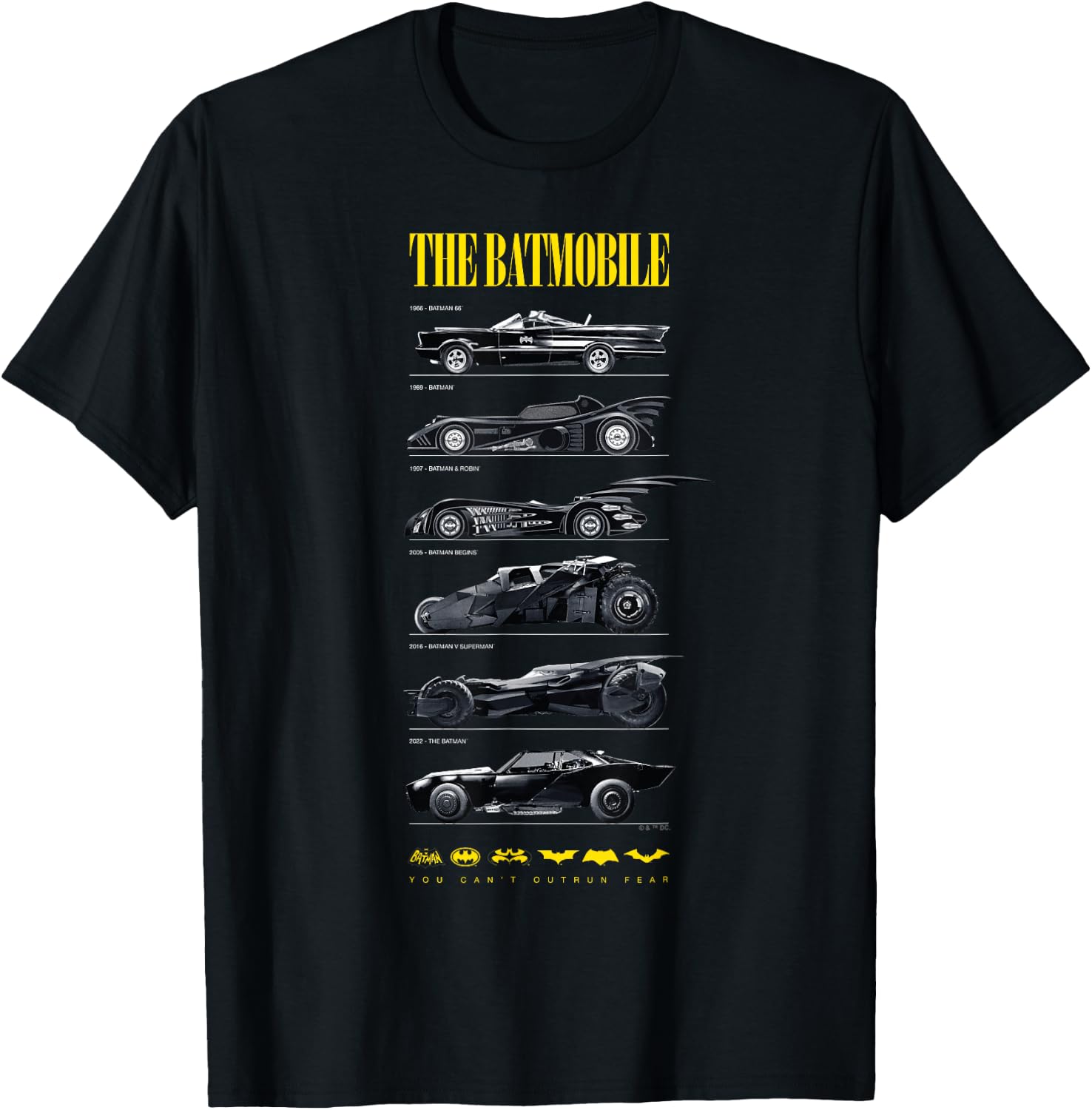 Batman 85th Anniversary Batmobile on Dark, Amazon Exclusive T-Shirt
