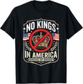 No Kings in America Since 1776 Distressed USA Flag Vintage T-Shirt