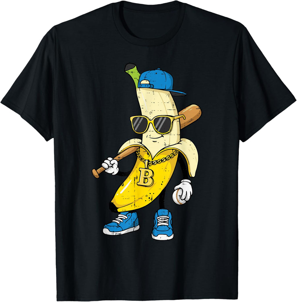 Banana Bling Cool Fruit Men Boys Kids T-Shirt