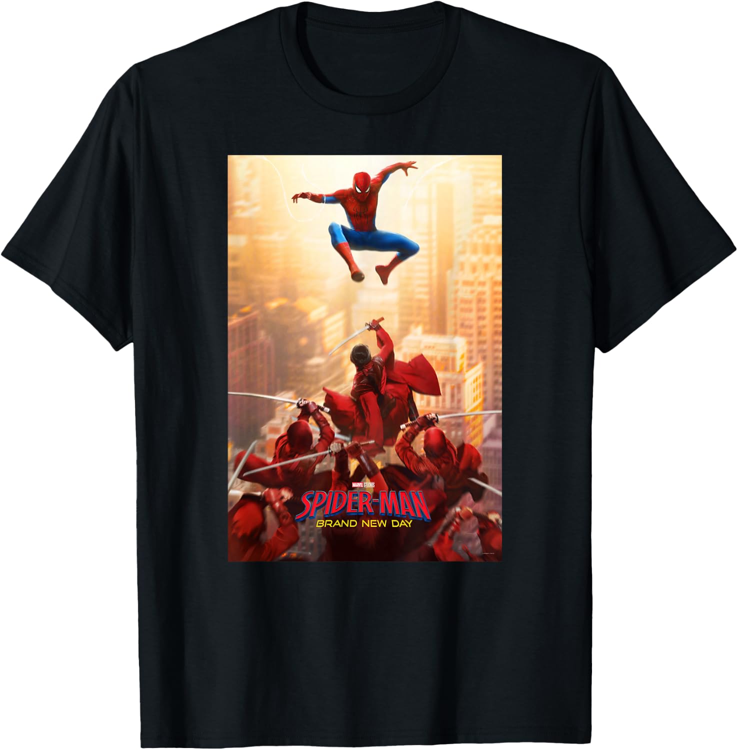 Marvel Studios Spider-Man BND Movie 2026 Hand Ninja Poster T-Shirt