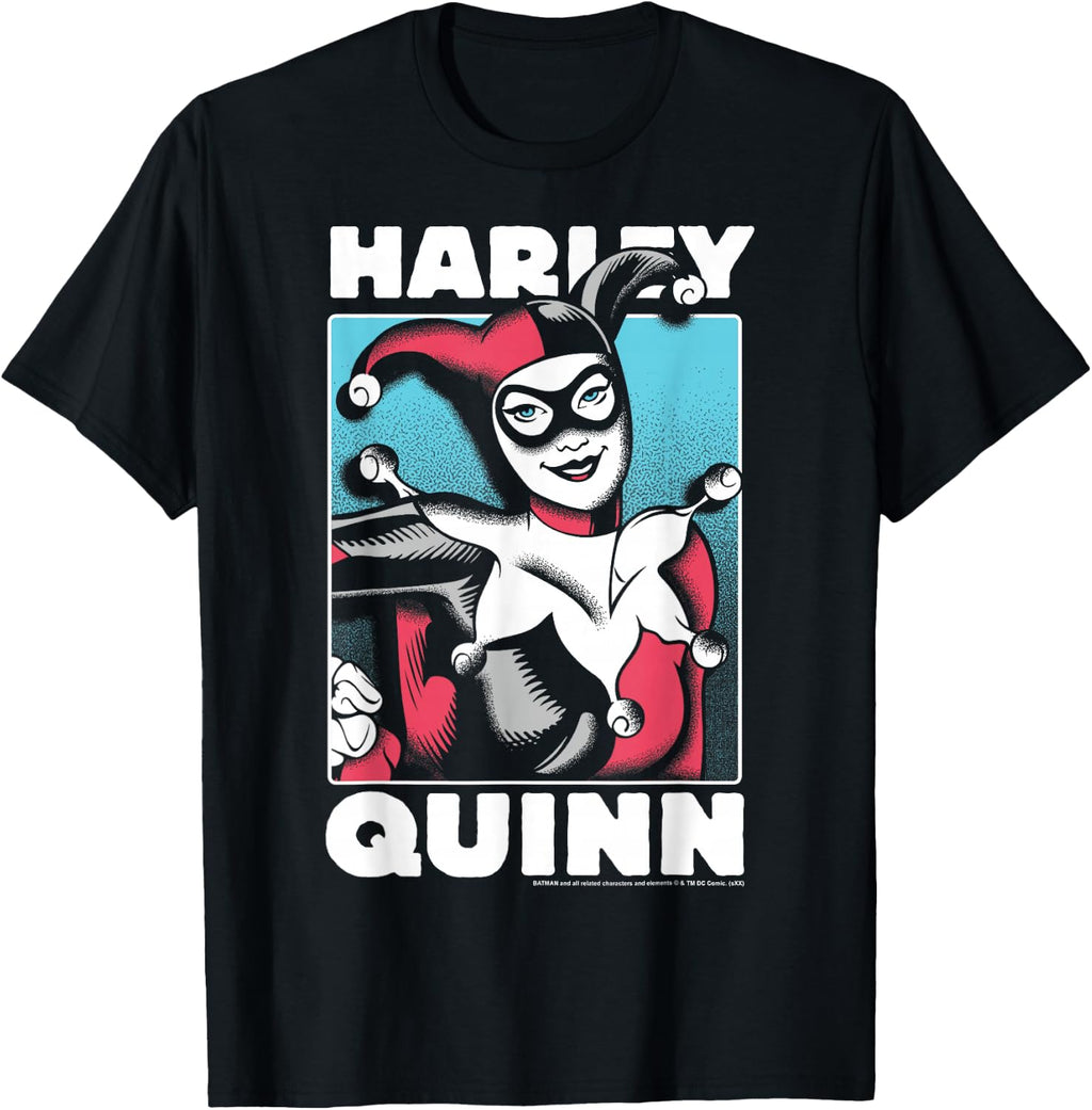 DC Comics Harley Quinn Portrait Box Up T-Shirt