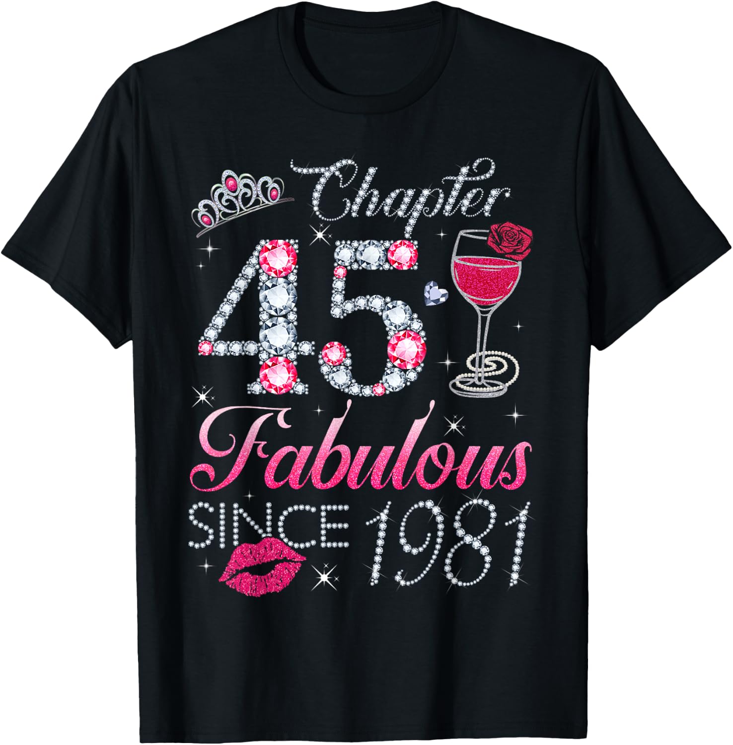 Chapter 45 Fabulous Since 1981 45Th Birthday Gift for Women T-Shirt