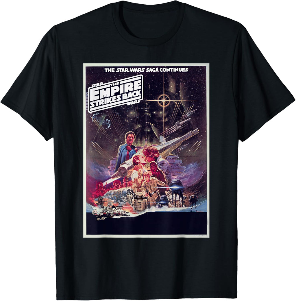 Star Wars The Empire Strikes Back Vintage Movie Poster T-Shirt Tee