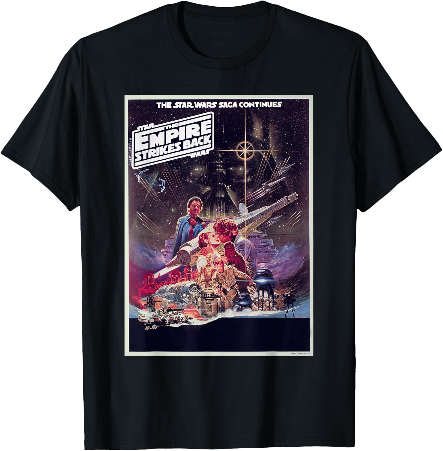 Star Wars The Empire Strikes Back Vintage Movie Poster T-Shirt Tee