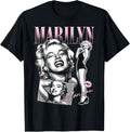 Marilyn Monroe - Retro Portrait Collage Design T-Shirt