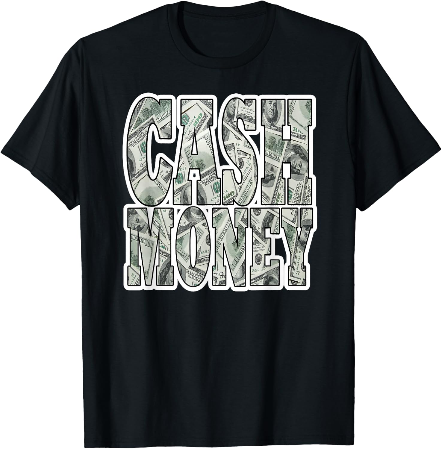 Stacks of Cash Money T-Shirt $100 Bills King Coin Tee T-Shirt
