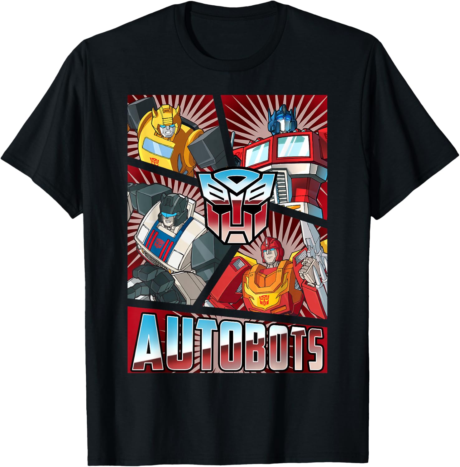Transformers Autobots Cut Up Retro Vintage Panels T-Shirt