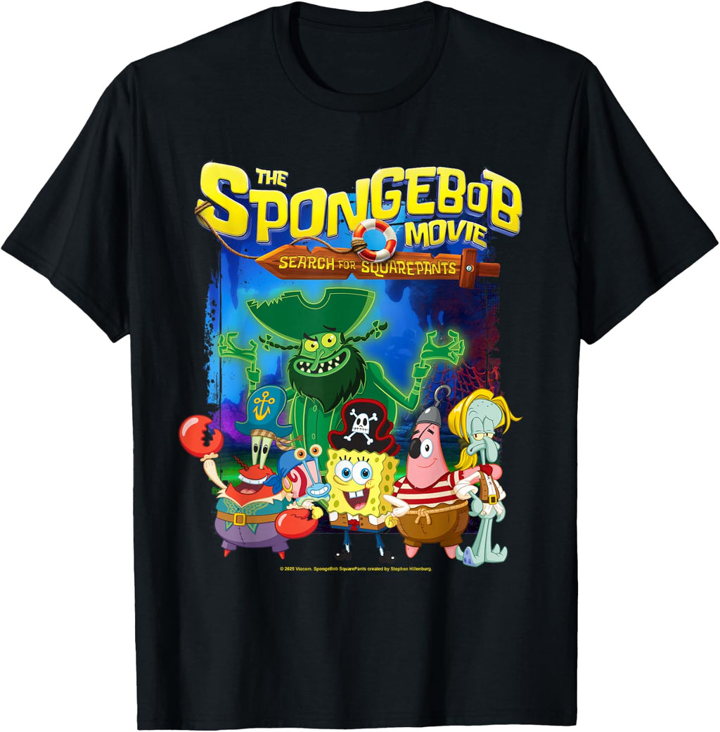 Spongebob Movie (2025) Crew Lineup T-Shirt