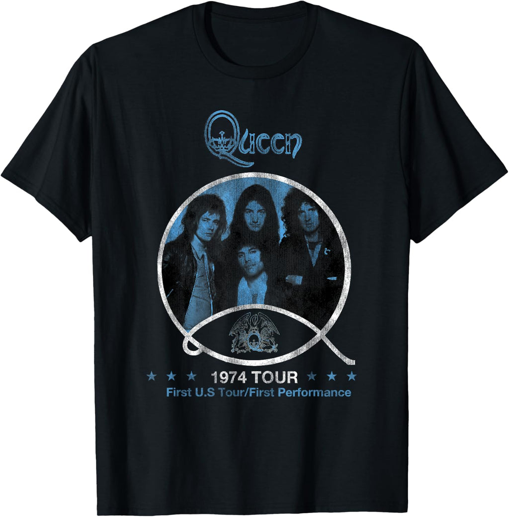 Official Queen 1974 T-Shirt for Men and Women | Classic Rock Band Tee