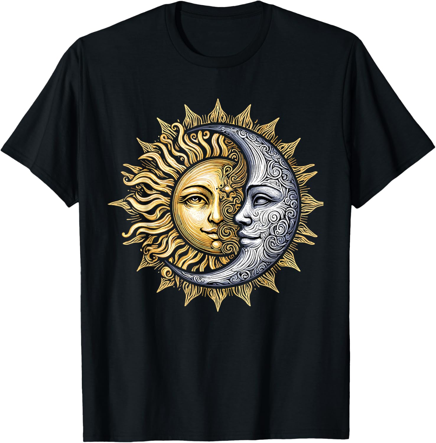 Yin Yang Sun and Moon T-Shirt