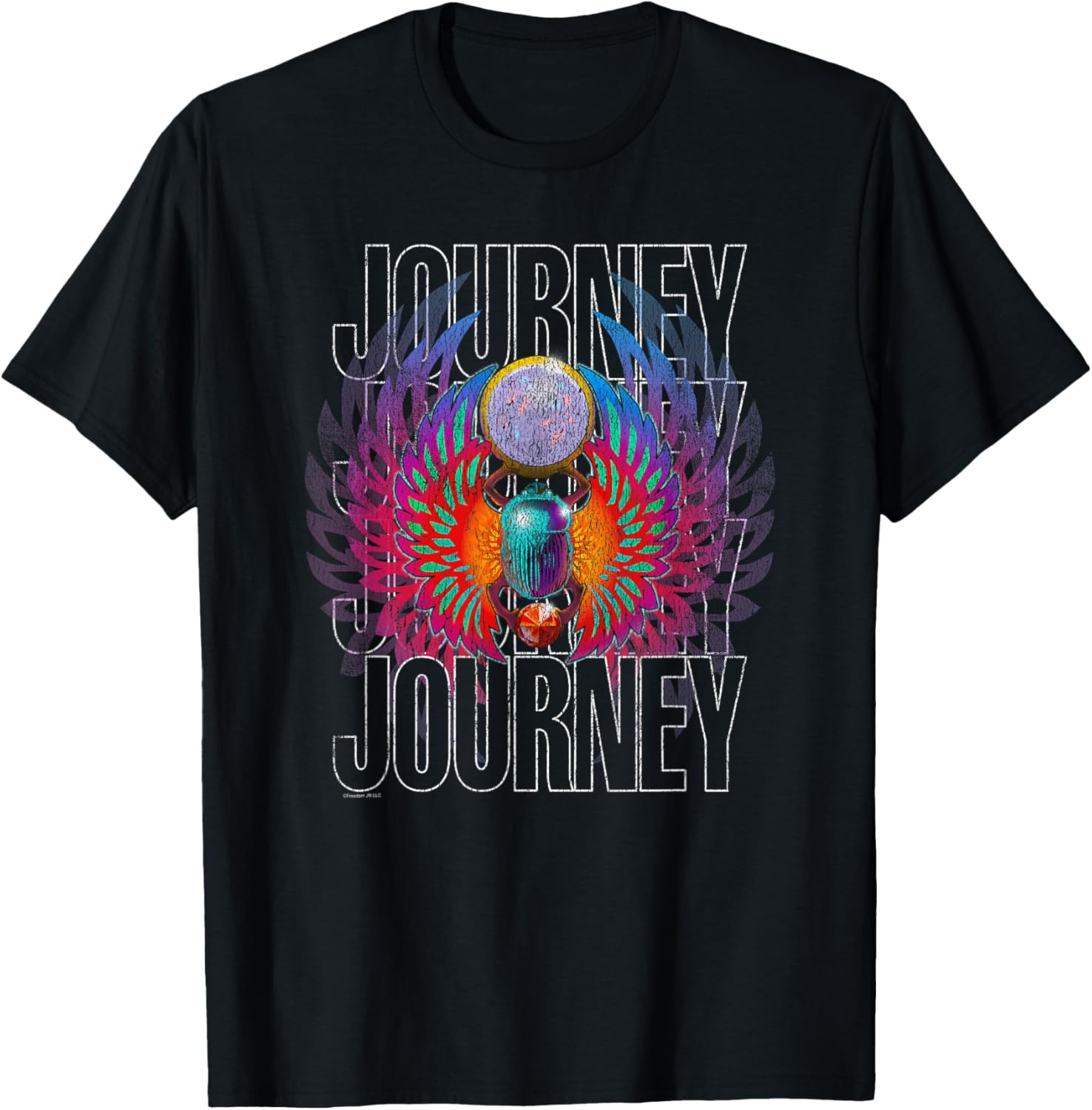 Journey Infinity Wings Vivid Scarab Vintage Band T-Shirt