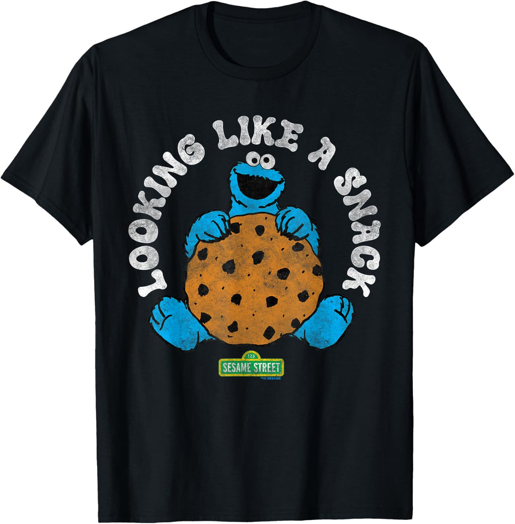 Sesame Street Cookie Monster Snack Big Cookie T-Shirt