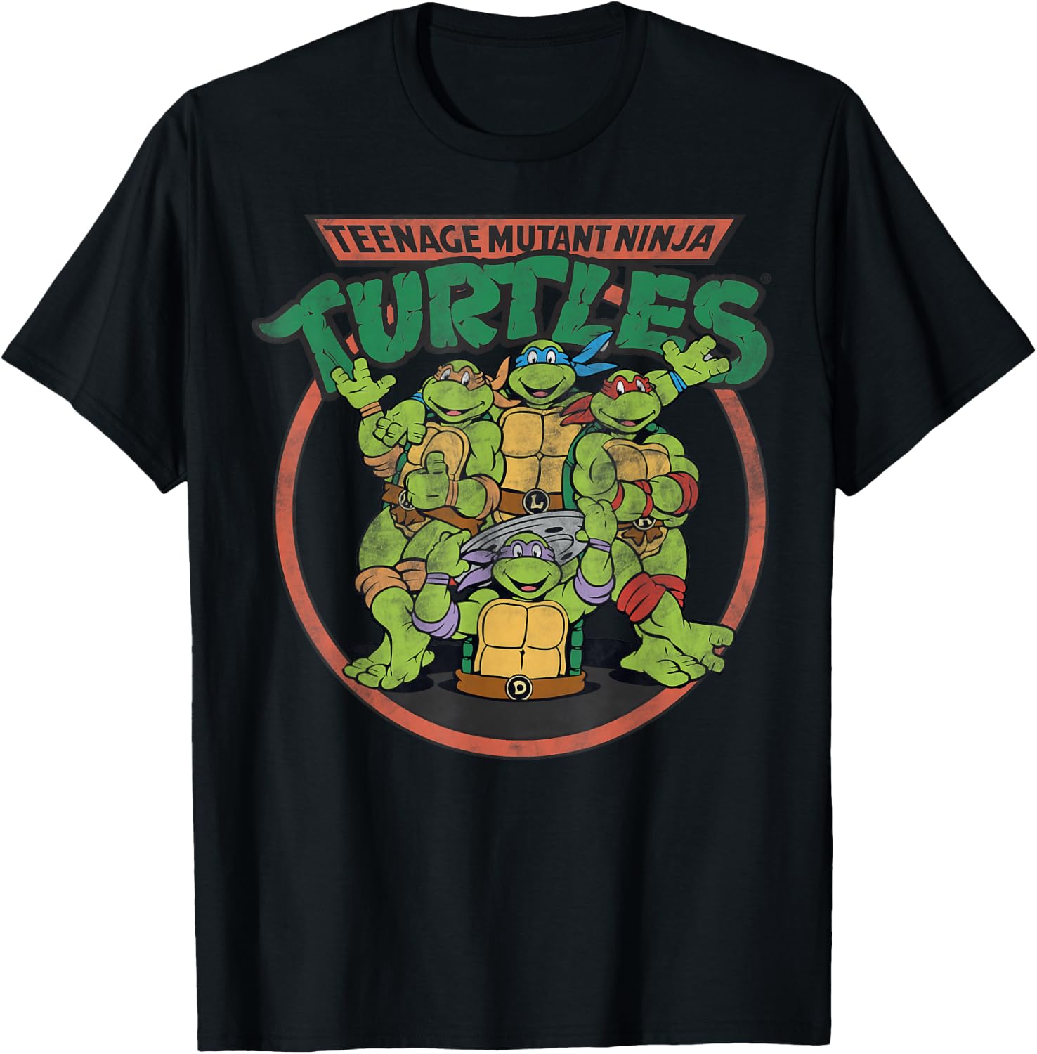 Teenage Mutant Ninja Turtles Classic Circle Logo Tee-Shirt T-Shirt