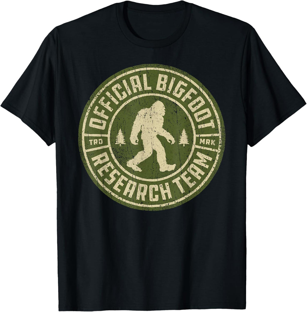 Bigfoot Research Team Retro Vintage Sasquatch Men Women T-Shirt