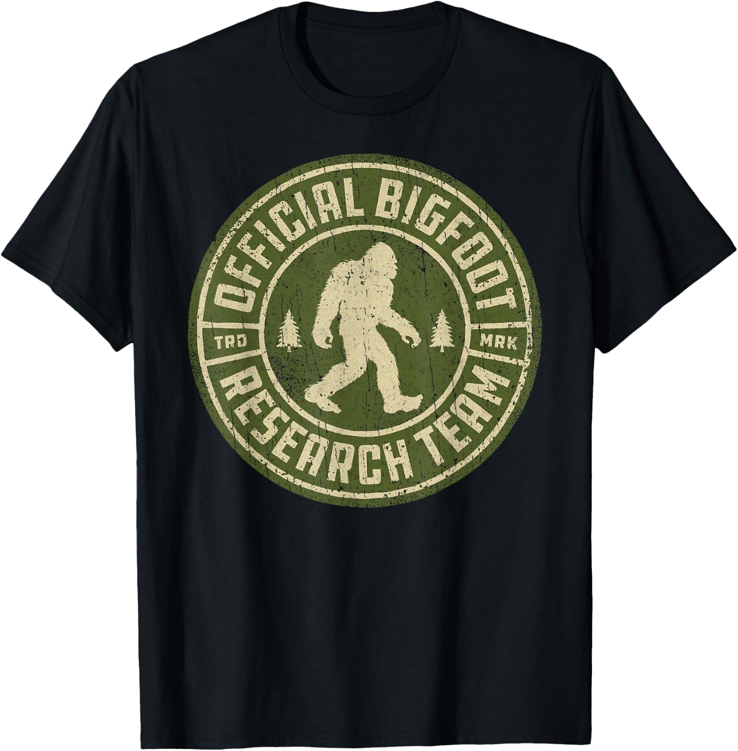Bigfoot Research Team Retro Vintage Sasquatch Men Women T-Shirt