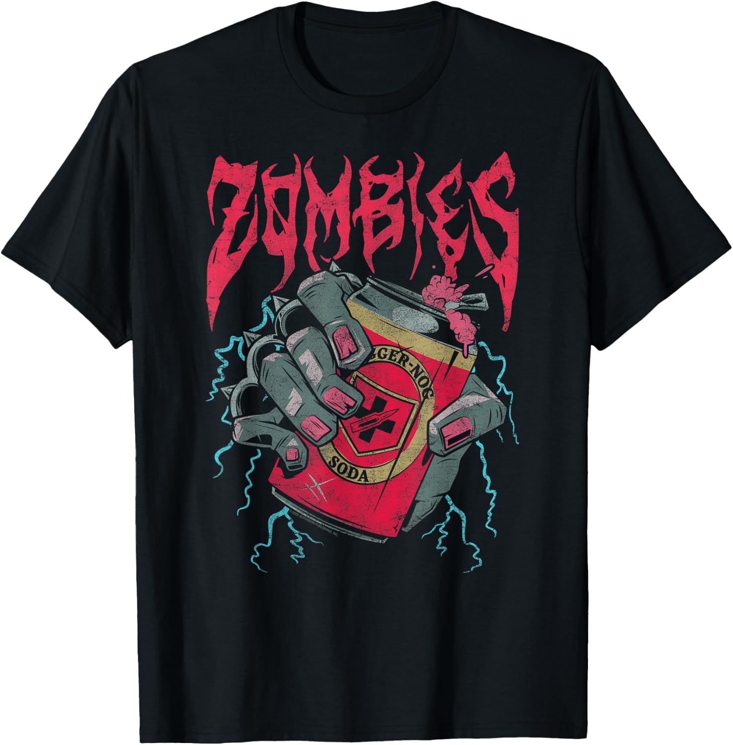 Call of Duty Heavy Metal Zombies Jugger Nog Video Game T-Shirt