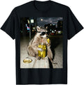 Funny Raccoon Eating Pickles Meme Men Women T-Shirt
