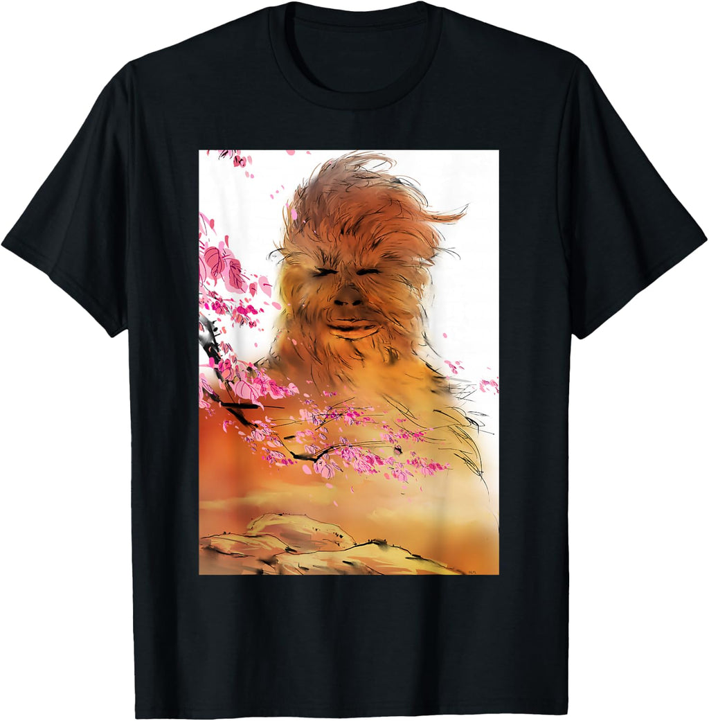 Star Wars Chewbacca Spring Cherry Blossoms Sakura Art T-Shirt
