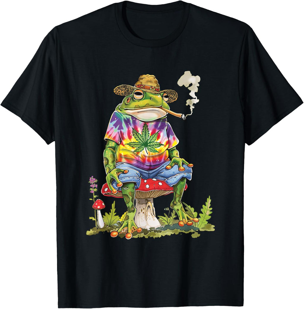 Frog Smoking Weed Pot Marijuana Cannabis 420 T-Shirt