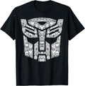 Transformers Autobots Iconic Black T-Shirt - Classic Fit, Short Sleeve