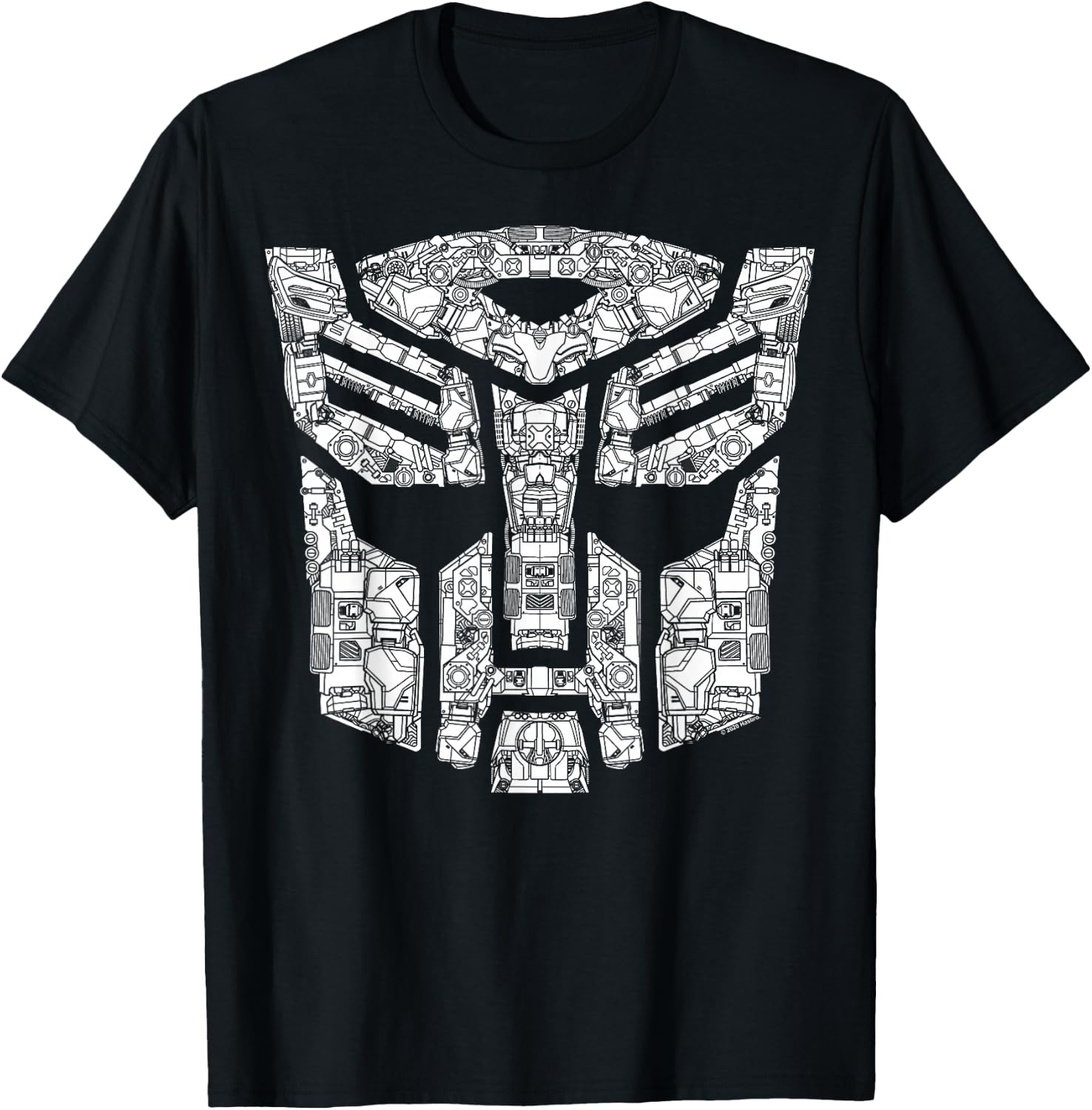 Transformers Autobots Iconic Black T-Shirt - Classic Fit, Short Sleeve