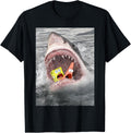 Spongebob Squarepants Shark Attack Humorous Funny T-Shirt Tee for Men and Women