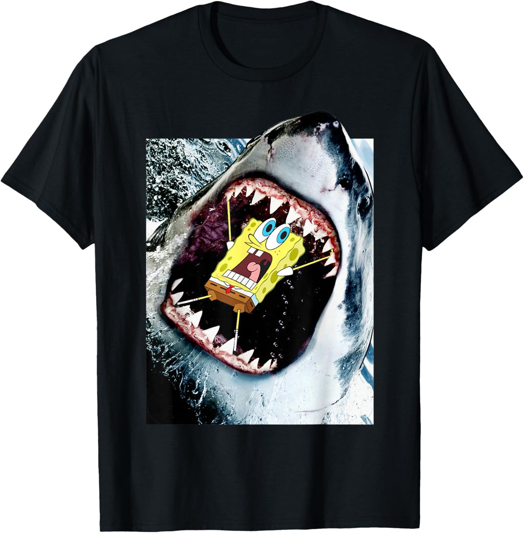 Spongebob SquarePants Shark Attack T-Shirt T-Shirt