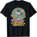 Peanuts Feelin' Groovy Snoopy and Woodstock Funny Graphic Tees T Shirts