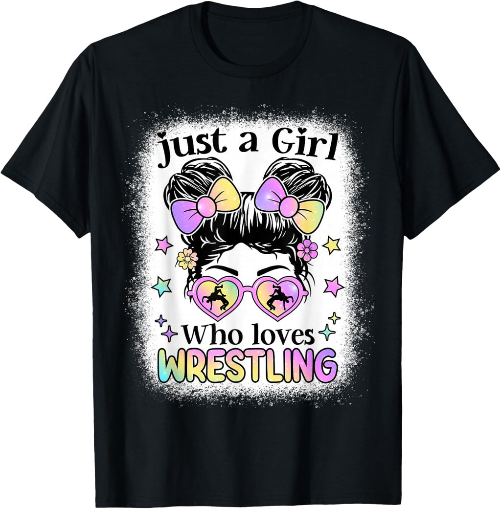 Just A Girl Who Loves Wrestling Wrestler Wrestle T-Shirt