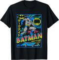 DC Comics Batman Neon Gotham City Kanji Poster T-Shirt