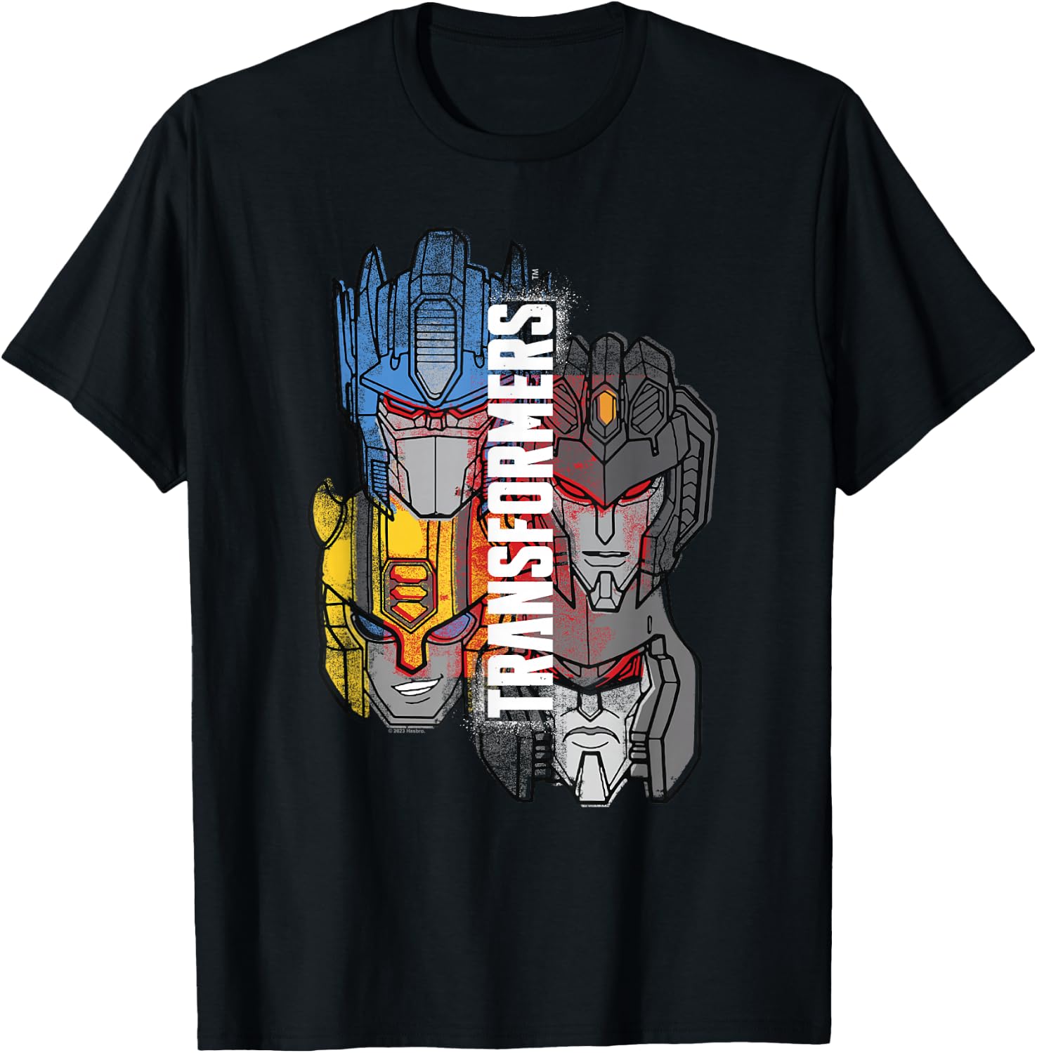 Transformers Group Shot Autobots vs Decepticons Epic Title T-Shirt