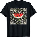 Free Palestine Fruits Watermelon Map T-Shirt