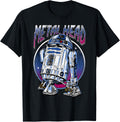 Star Wars R2D2 Metal Head Vintage Disney+ T-Shirt