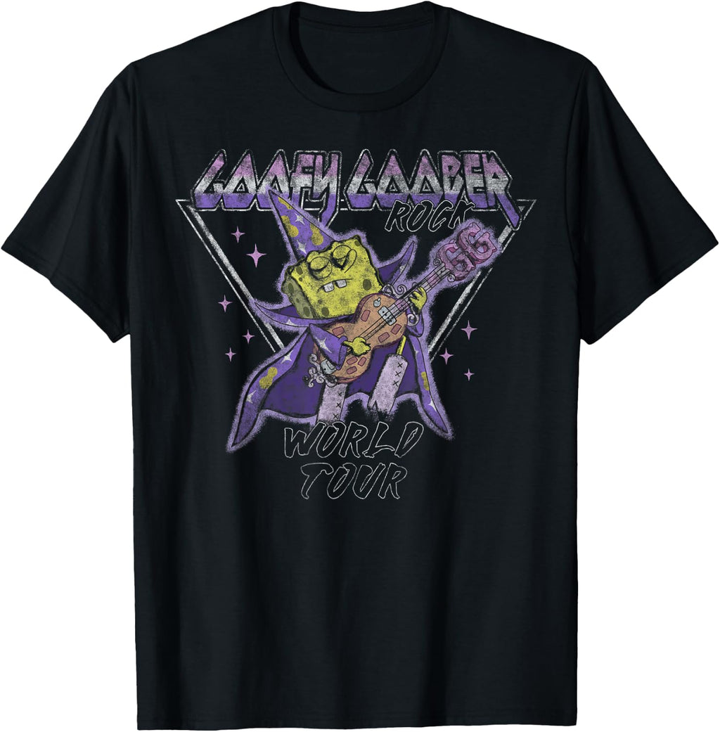 Spongebob Squarepants Goofy Goober Rock World Tour T-Shirt Small